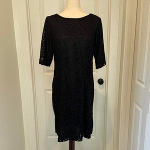 I.N. Studio black lace sheath dress 12